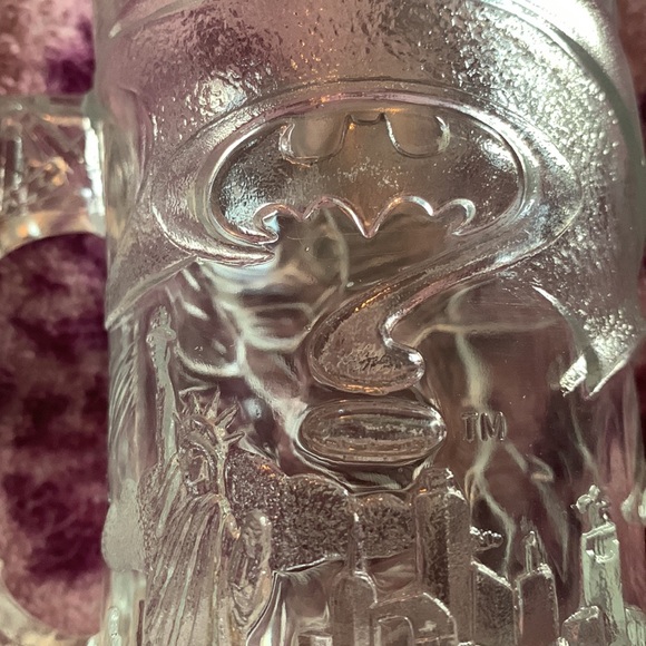 Vintage, Batman,  clear glass mug, Excellent condition - Picture 4 of 5